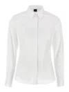 Fay Long-sleeve Cotton Shirt In White