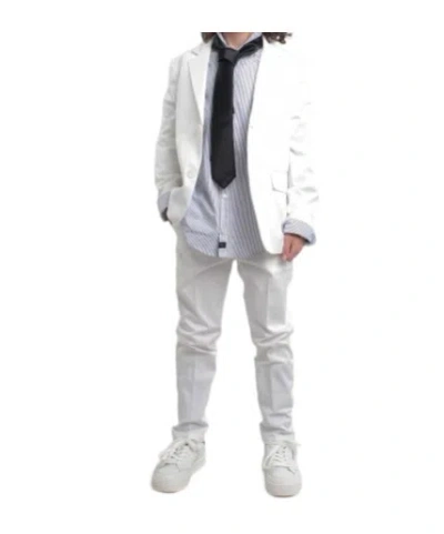 Fay Long Sleeve Suit In Gray