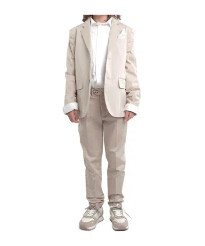 Fay Long Sleeve Suit In White