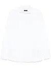 Fay Long-sleeve White Jersey Shirt With Embroidered Logo In White