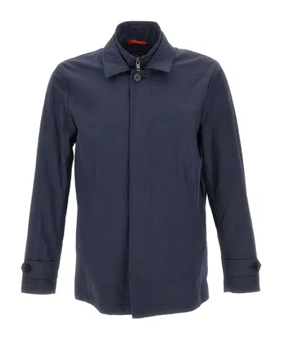 Fay Long-sleeved Casual Jacket In Black