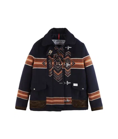 FAY FAY 4 GANCI YATEH LOGO-PATCH CARDIGAN