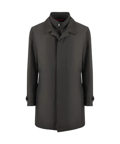 Fay Long-sleeved Casual Jacket In Black