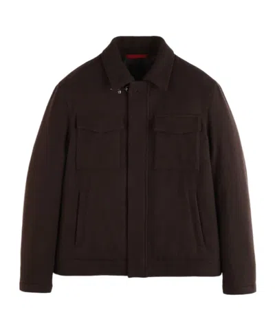 Fay Long-sleeved Casual Jacket In Black