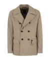 Fay Peacot Double Front Trenches And Coats In Nude