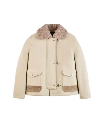 Fay Long-sleeved Casual Jacket In Nude
