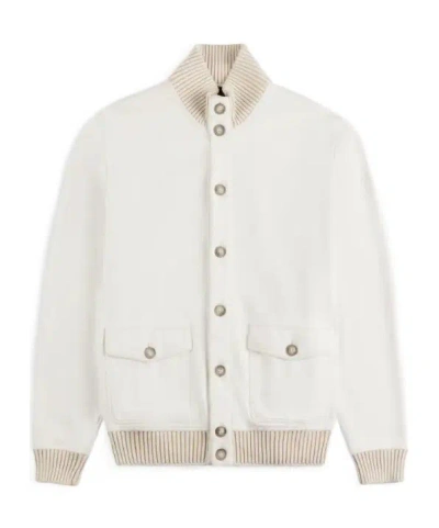 FAY FAY RIBBED COLLAR JACKET