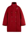 Fay Romantic Coat In Red