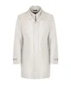 Fay Long-sleeved Coat In White