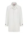Fay Technical Poplin Morning Coat In White