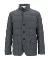 Fay Long-sleeved Cotton Jacket In Gray
