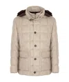 Fay Long-sleeved Cotton Jacket In Neutral