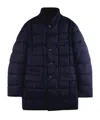 Fay Long-sleeved Down Jacket In Black