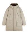 Fay Long-sleeved Down Jacket In Nude