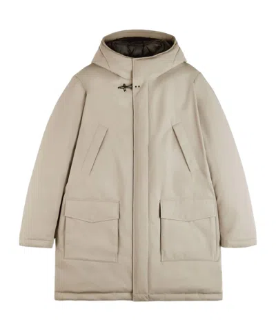 Fay Long-sleeved Down Jacket In Nude