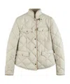 Fay Long-sleeved Quilted Cotton Clothes In Nude