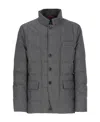 Fay Long-sleeved Quilted Down Jacket In Black