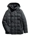 Fay Long-sleeved Quilted Down Jacket In Black