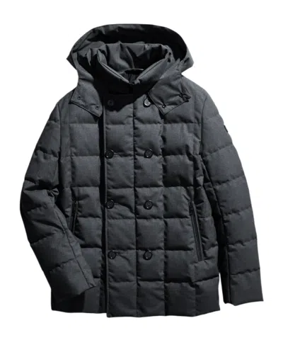 Fay Long-sleeved Quilted Down Jacket In Black