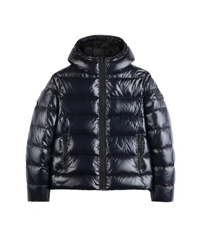 Fay Long-sleeved Quilted Down Jacket In Black