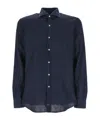 Fay Long-sleeved Shirt In Black