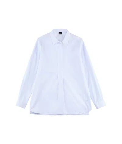 Fay Long-sleeved Shirt In Blue