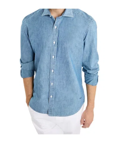 Fay Long-sleeved Shirt In Blue