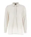 Fay Long-sleeved Shirt In White