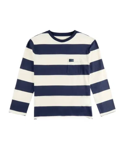 FAY STRIPED POCKET T-SHIRT