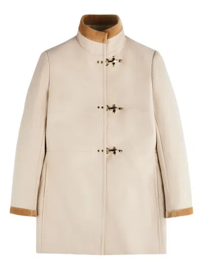 Fay Long-sleeves Coat In Neutral