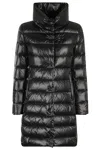 Fay Long Urban Hook And Loop Down Jacket In Black