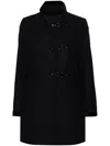 Fay Tailored Jacket With High Collar In Blue