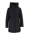 Fay Technical Gabardine Toggle Coat In Blue