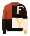 Fay Long-sleeved Sweater In Multi