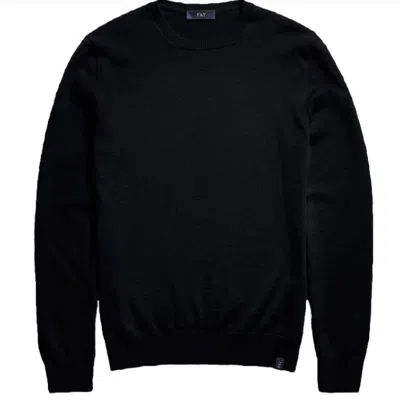 Fay Luxurious 100% Wool Sweater In Black