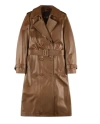 Fay Double-breasted Trench Coat Jackets Brown