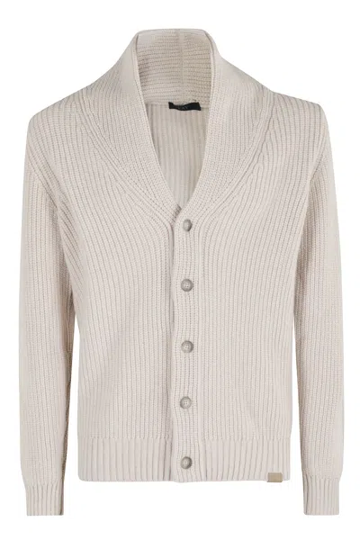 FAY MAGLIA CARDIGAN COLLO A SCIALLE