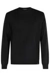 Fay Virgin Wool Jumper In Black
