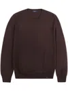 Fay Maglia Girocollo Sweater In Braun