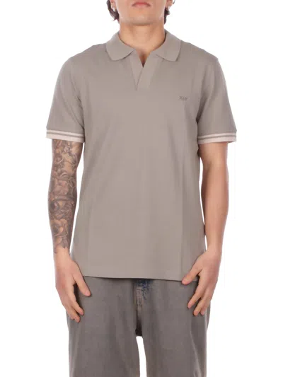 Fay Man Polo Npmb252141 Stdwv618 Polo Without Bot Piquet Str Dovera In Gray