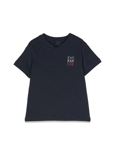 Fay Mc T-shirt In Blue