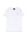 Fay Mini Stylish Cotton T-shirt For Boys In White