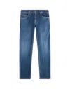 Fay Medium Blue Straight-leg Jeans In Blue