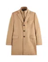 Fay Medium Camel Easy Db Coat In Brown