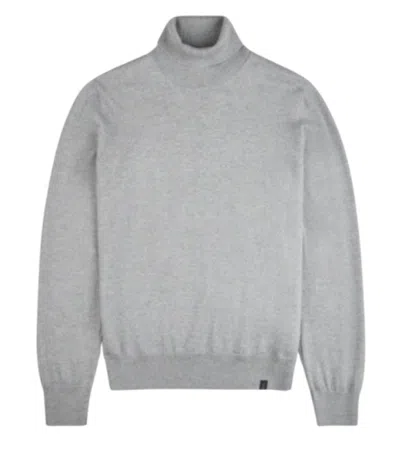 FAY FAY MEDIUM GREY WOOL ROLL NECK SWEATER