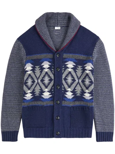 Fay Men's 100% Merino Wool Sweater In Blue