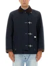 Fay 4 Ganci Cotton Jacket In Blue