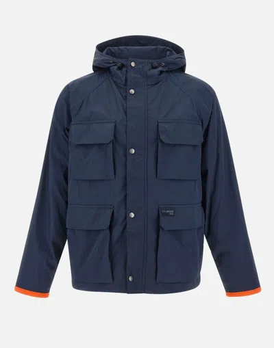 Fay Men's Blue Windbreaker Jacket