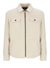 Fay Men's Casual Jacket With Textured Fabric In Neutral