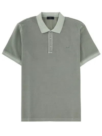 Fay Men's Classic Logo Polo Shirt In Green